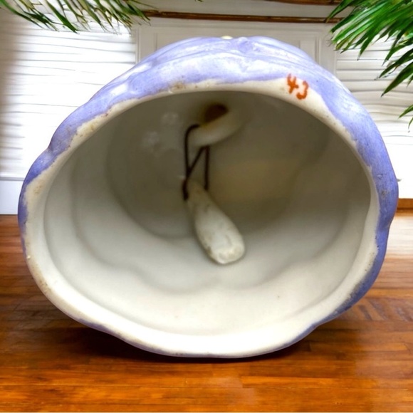 VINTAGE Small Bell - Lady with Blue Periwinkle Ball Gown - Picture 4 of 11